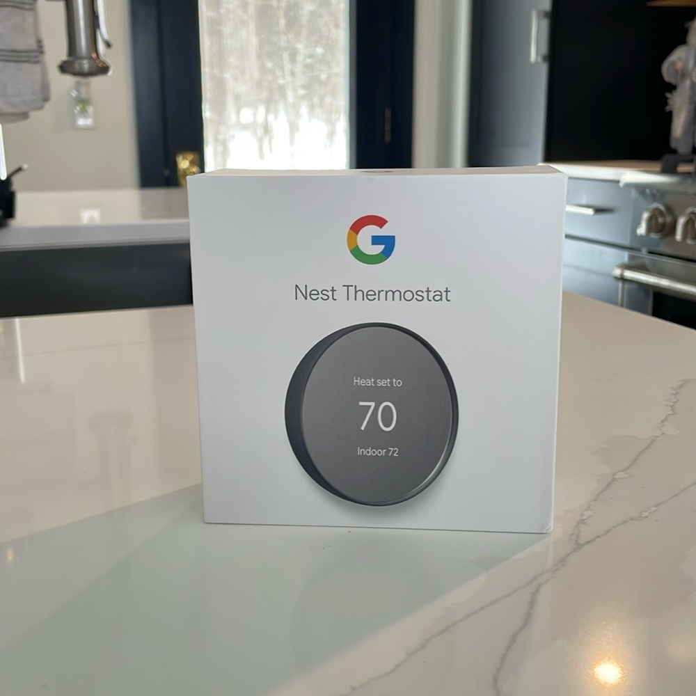 Google nest thermostat color gray